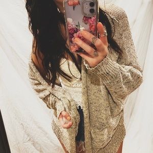 oversized bohemian cardigan